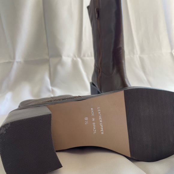 90’s oxblood & snake embossed leather boots (excellent like new condition) - Picture 7 of 7